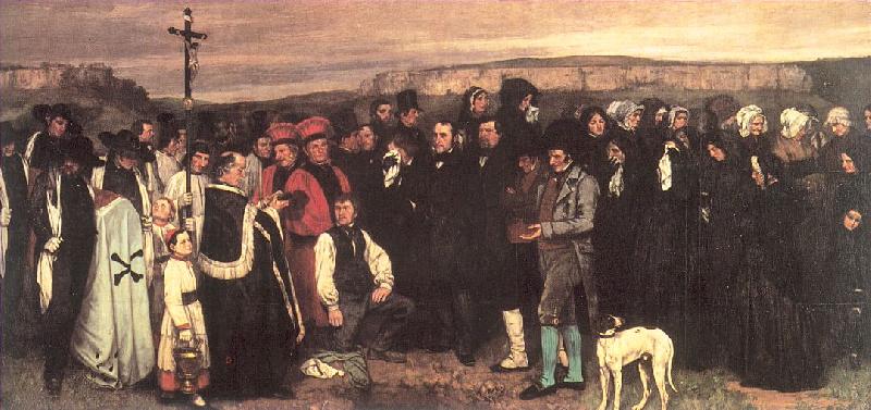 Courbet, Gustave A Burial at Ornans oil painting image